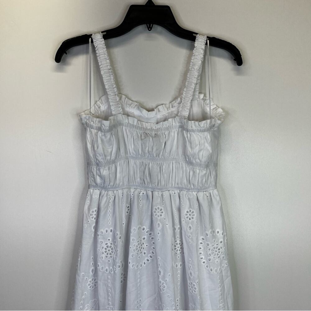 Steve Madden Harmony Eyelet Embroidered Midi dress white - S - Picture 7 of 10